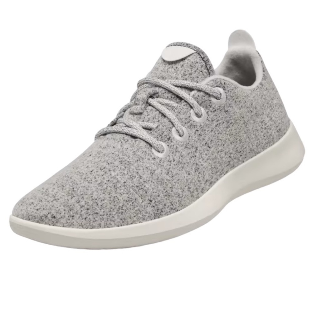 ALLBIRDS Wool Runners Sneakers Dapple Grey Cream Sole Size 7